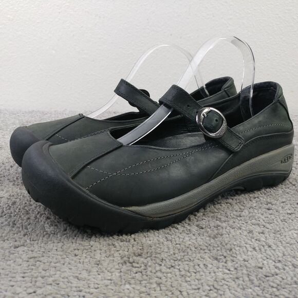 Keen Toyah Mary Jane Presidio Womens Size 10.5 Shoes Black Leather Buckle - Picture 1 of 10